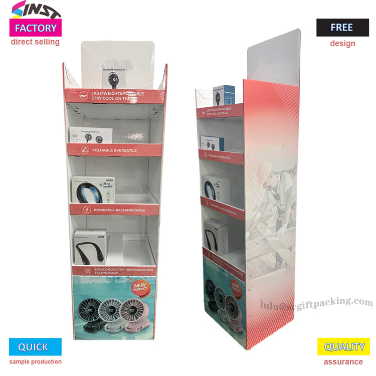 Fan Cardboard Display Stand is een nieuwe favoriet geworden in de detailhandel