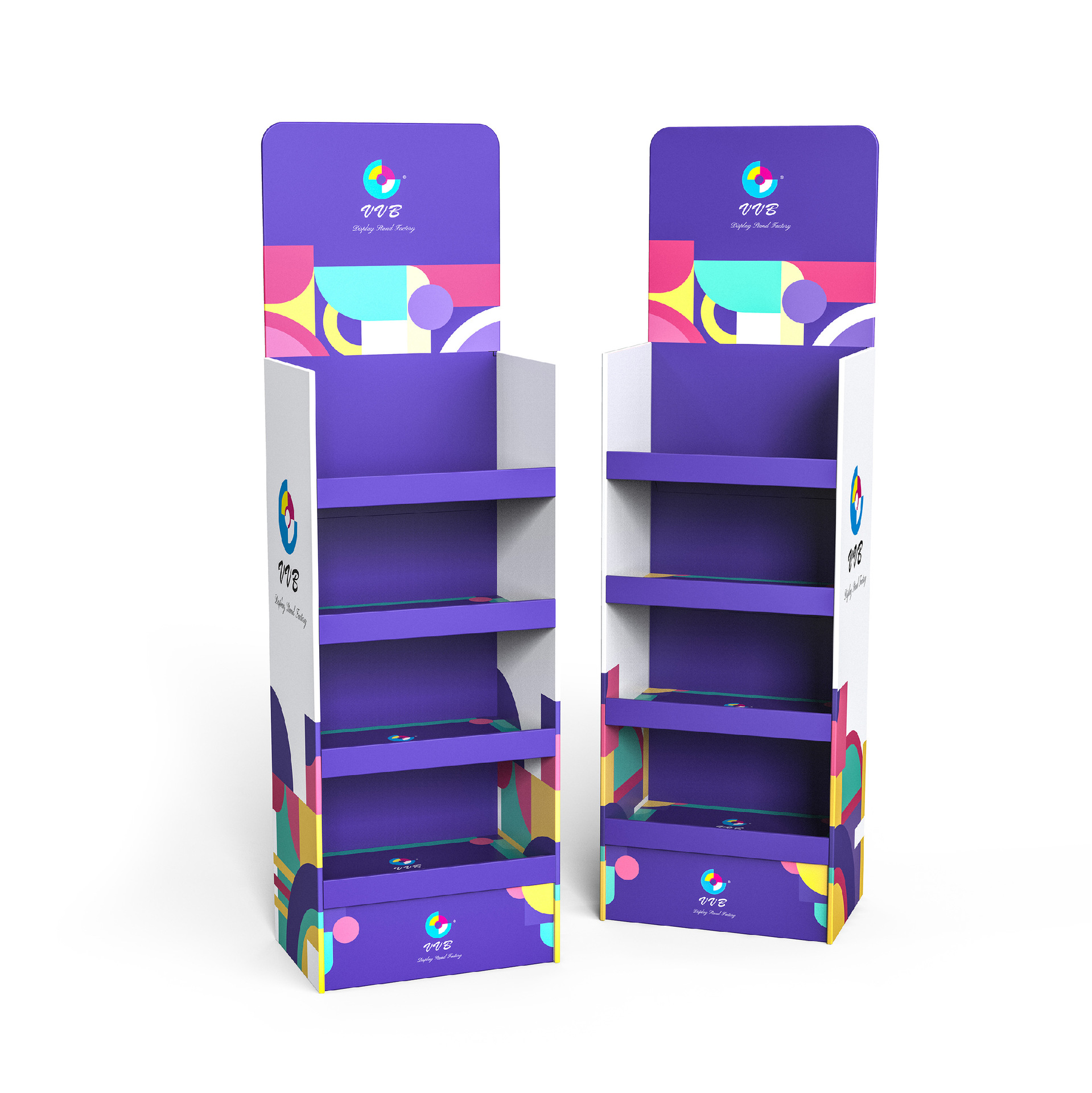 Milieuvriendelijke aanpasbare kartonnen displaystandaard verkoopt wereldwijd goed! SINST helpt merken het visuele slagveld van retailterminals te grijpen