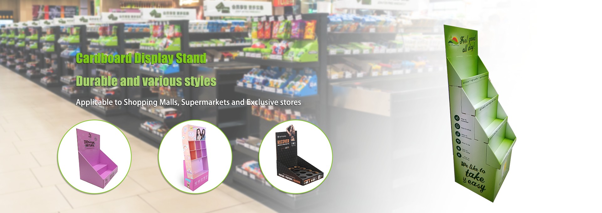 Leveranciers van kartonnen displaystandaards
