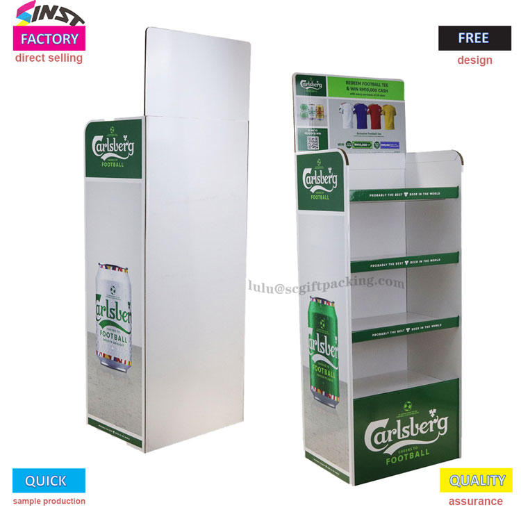 Hoe kan het Beer Corrugated Display Rack het enthousiasme van fans voor consumptie aanwakkeren?