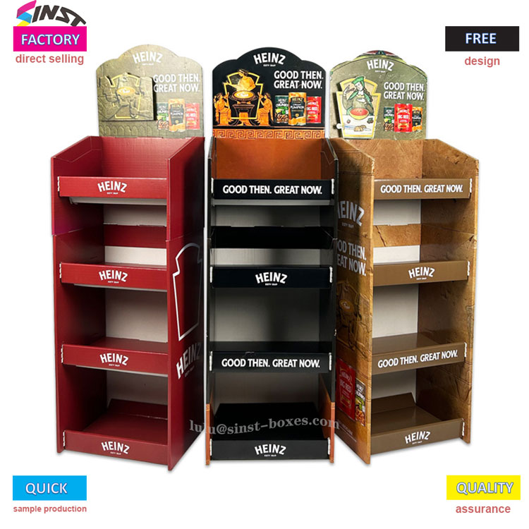 Is de weergave van saus rommelig en inefficiënt? Het meerlaagse tomatensaus-displayrek helpt je 'dingen op een rij te zetten'!