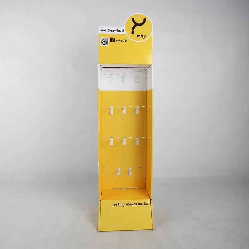 ​Wat zijn de aankooptips voor het personaliseren van een kartonnen displaystandaard met haken?