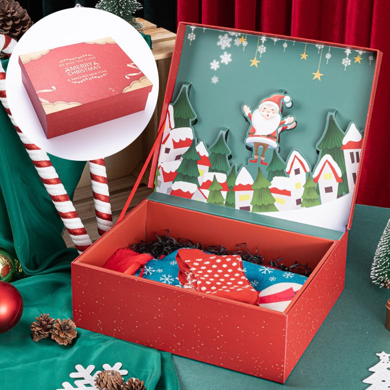 Kerst 3D Box Kerstavond Geschenkdoos