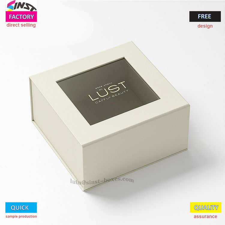 Cosmetische magnetische doos met venster