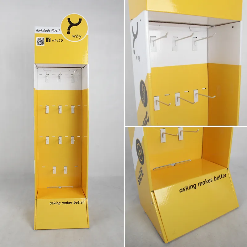 Cardboard Display Stand with Hooks