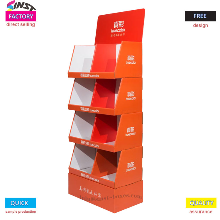 Papieren handdoek golfkarton displayrek